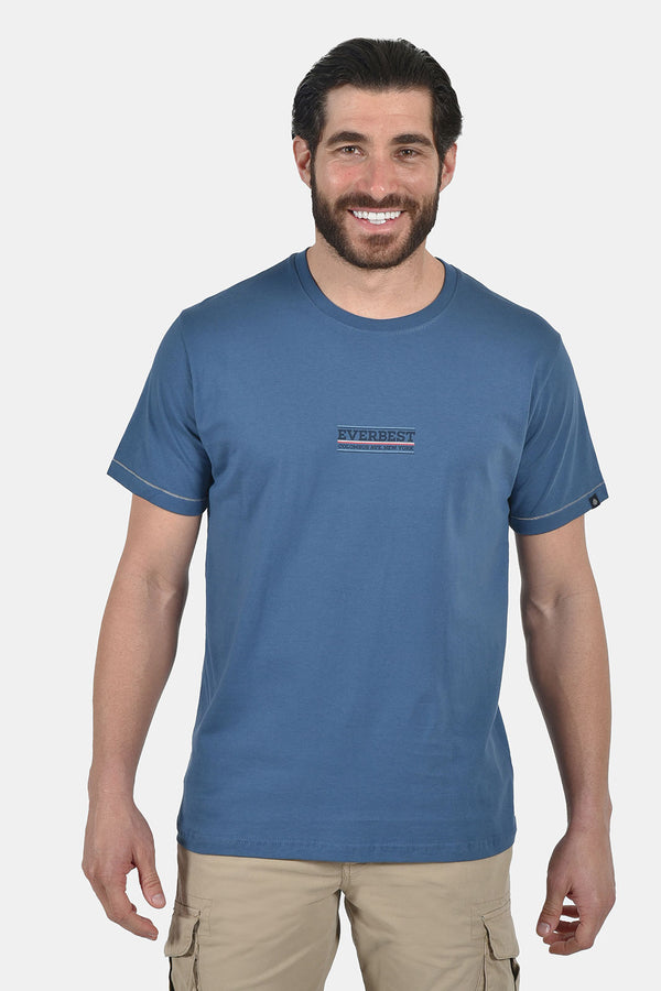 Ανδρικό T-Shirt Άνετη Γραμμή Ραφ με Τύπωμα Everbest
